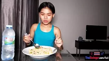 Play Tiny thai amateur teen girlfriend namtam homemade dinner and fucked