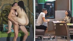 Odtwórz Curvaceous kolumbijskie BBW bezwstydnie używa swoich dużych cycków i okrągłego tyłka, aby zdobyć posiłek